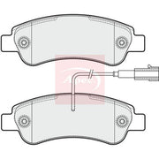 Apec Rear Brake Pad Set fits Citroën Relay III 2011-2023 2.0 2.2 3.0