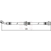 Apec Brake Hydraulic Hose Line Front Right fits Nissan Juke 2010-2019