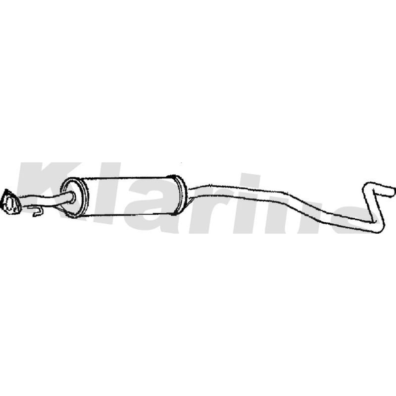 Klarius Box With Centre Pipe Centre fits Land Rover Freelander I 1998-2000 1.8