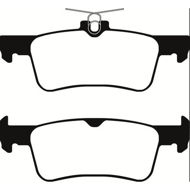 Abtex Rear Brake Pad Set fits Ford Fiesta VII 2017-2021 1.0 1.1 1.5
