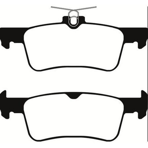 Abtex Rear Brake Pad Set fits Ford Fiesta VII 2017-2021 1.0 1.1 1.5