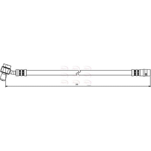 Apec Brake Hydraulic Hose Line Rear fits Opel Insignia A 2009-2017 2.8