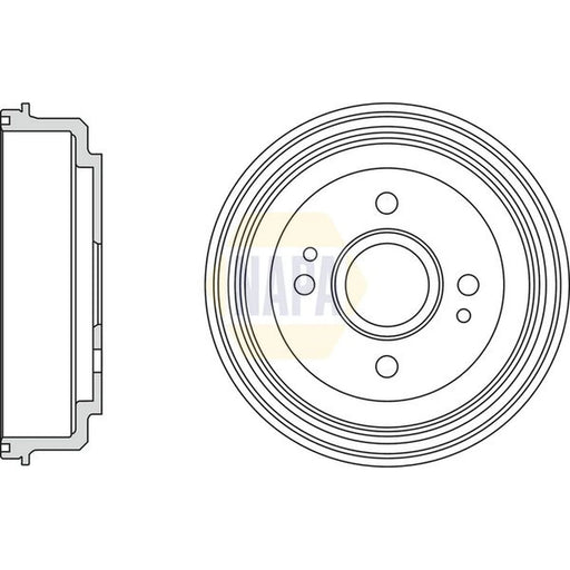 NAPA Brake Drum Assembly Rear NDR1035