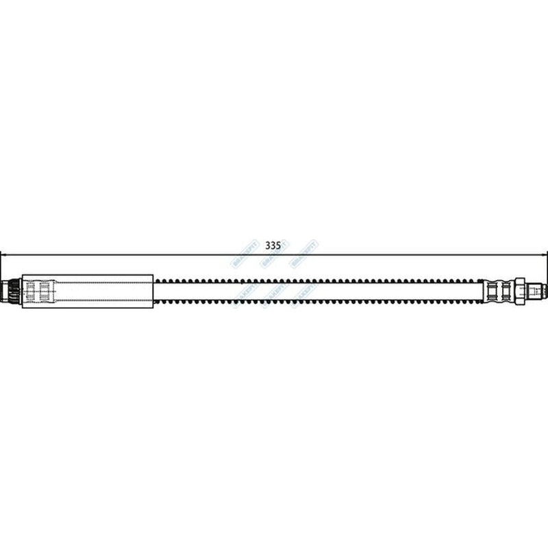 Apec Brake Hydraulic Hose Line Front BHO4066