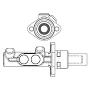 Bosch Brake Master Cylinder Hydraulic Assembly fits Peugeot 406 1995-2004