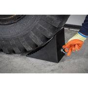 Sealey Heavy-Duty Rubber Wheel Chock - Single CWC01 Sealey - Dynamic Drive
