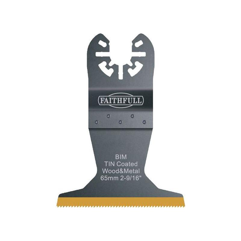 Faithfull Multi-Functional Tool Bi-Metal Flush Cut TiN Coated Blade 65mm Faithfull - Dynamic Drive