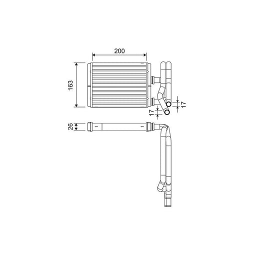 Valeo Heater Matrix Core Heat Exchanger 811577