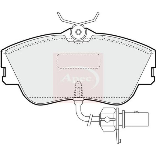 Apec Front Brake Pad Set PAD1155