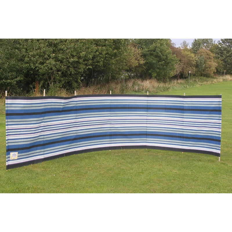 Blue Diamond 7 Pole Navy/Burgundy Contemporary Stripe 5.4m - WB780