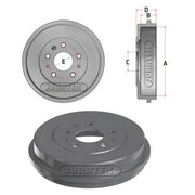 Juratek Brake Drum Assembly Rear JDR039