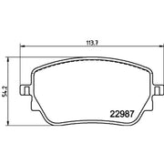 DON Rear Brake Pad Set fits Mercedes-Benz A-Class 2018-2020