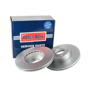 Borg & Beck Front Vented & Rear Vented Brake Discs & Pads fits BMW 3 2004-2012