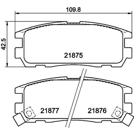 DON Rear Brake Pad Set fits Isuzu Mu 1993-2002 3.0 3.1