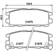 Mintex Rear Brake Pad Set fits Isuzu Mu 1993-2002 3.0 3.1