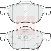 Apec Front Brake Pad Set fits Toyota Avensis 1999-2003 1.6 1.8 2.0
