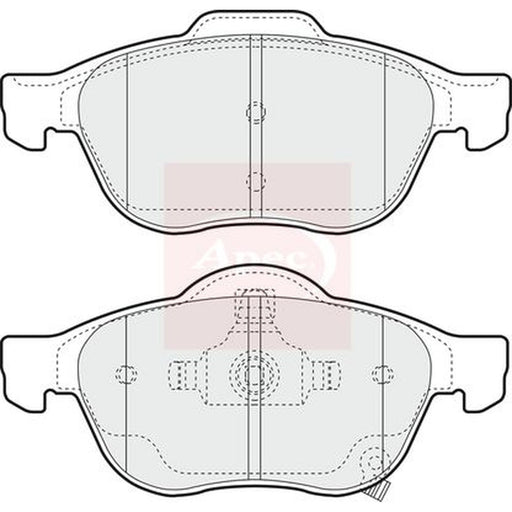 Apec Front Brake Pad Set fits Toyota Avensis 1999-2003 1.6 1.8 2.0