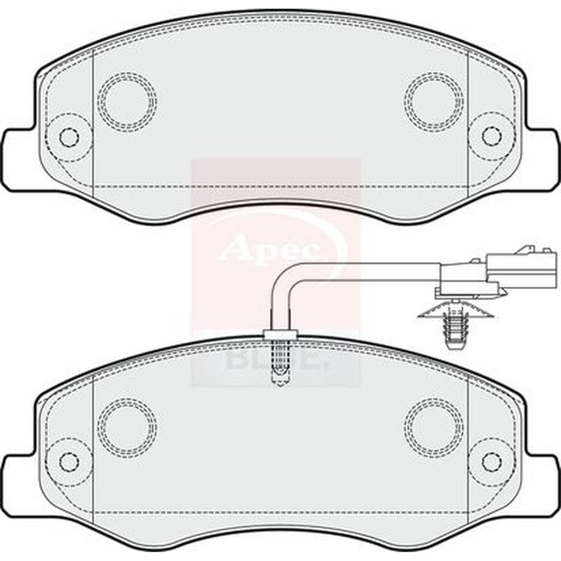 Apec Rear Brake Pad Set fits Nissan Interstar 2021-2024