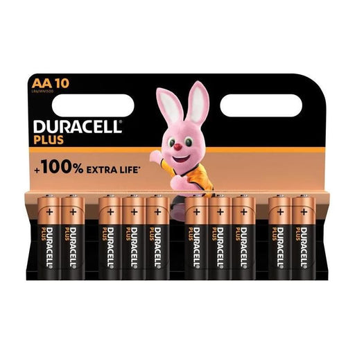 Duracell AA Cell Plus Power +100% Batteries (Pack 10) Duracell - Dynamic Drive