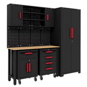 American Pro Complete Garage Storage System with 2 Mobile Trolleys APMS12OP American Pro - Dynamic Drive