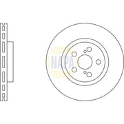 NAPA 2 x Vented Brake Discs fits Toyota Avensis 2003-2008 2.0 2.4
