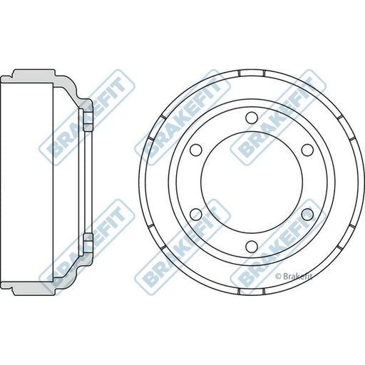 Apec Brake Drum Assembly Rear BDR9010