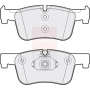 Apec Front Brake Pad Set fits BMW 1 Sports Hatch 2011-2019