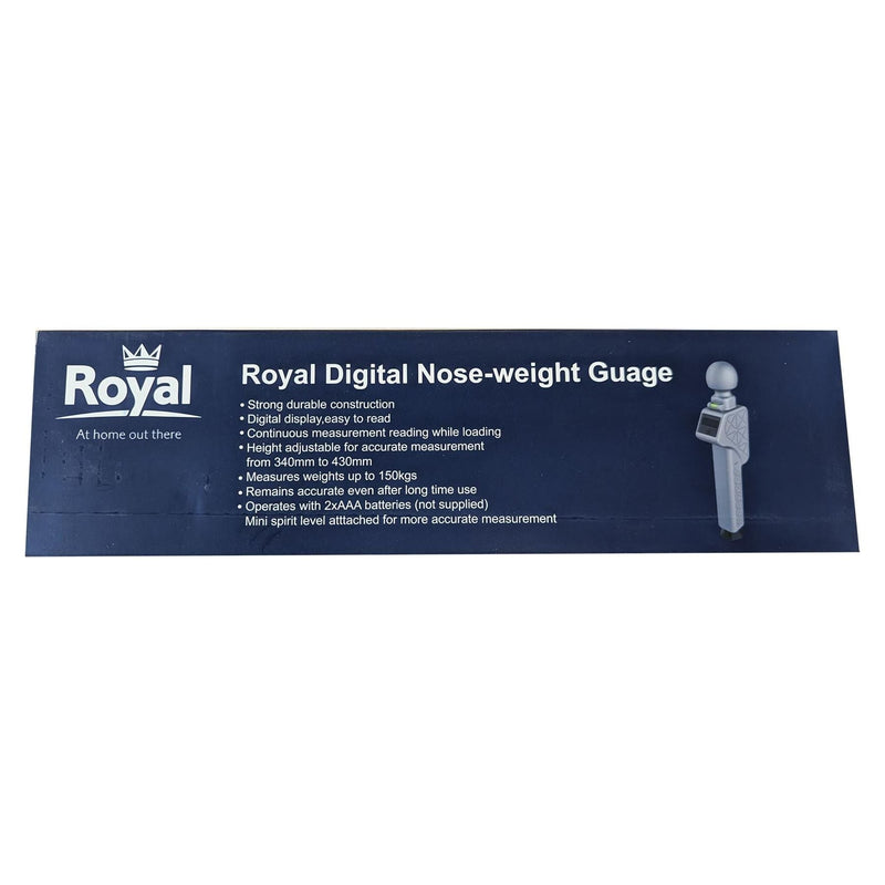 Royal Digital Noseweight Gauge up to 150kg Caravan Towing Safety UK Camping And Leisure - Dynamic Drive