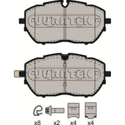 Juratek Front Brake Pad Set fits Citroën C5 Aircross 2018-2020 1.2 1.5 1.6 2.0