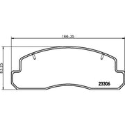 Mintex Front Brake Pad Set fits Toyota Dyna 200 Platform/Chassis 1995-2001 2.7