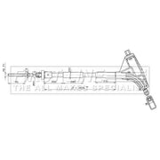 First Line Handbrake Cable Front fits Peugeot 406 1995-2004 1.8 1.9 2.0 3.0