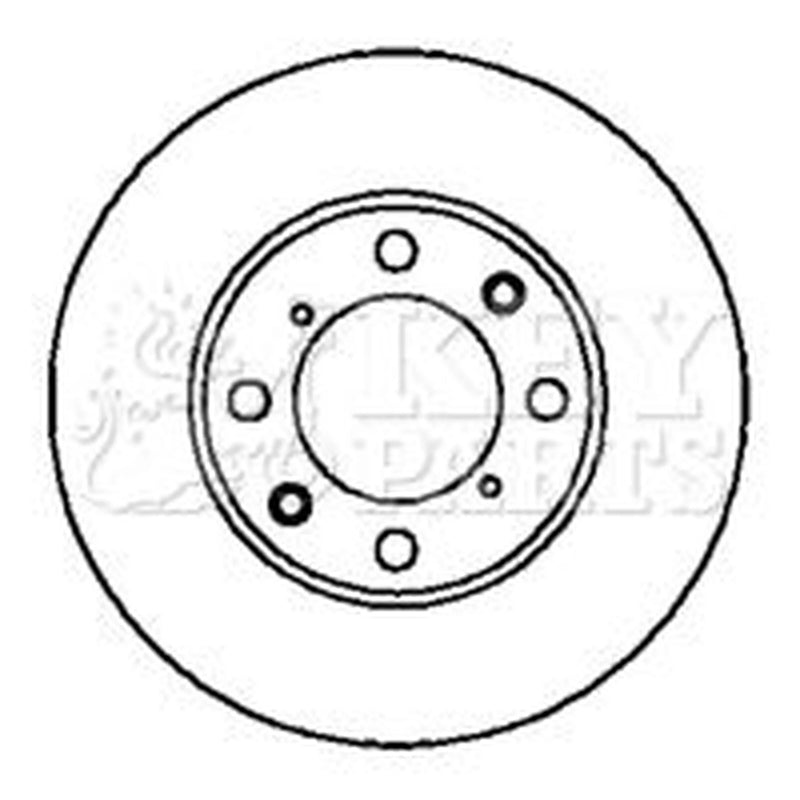 Key Parts Rear Brake Discs & Pads fits Honda Civic VI Fastback 1994-1997 1.6