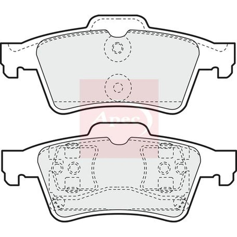 Apec Rear Brake Pad Set PAD1195