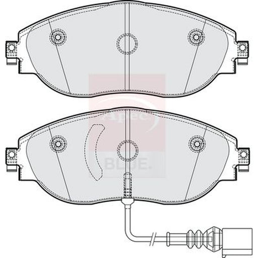 Apec Front Brake Pad Set fits Audi A3 2012-2021