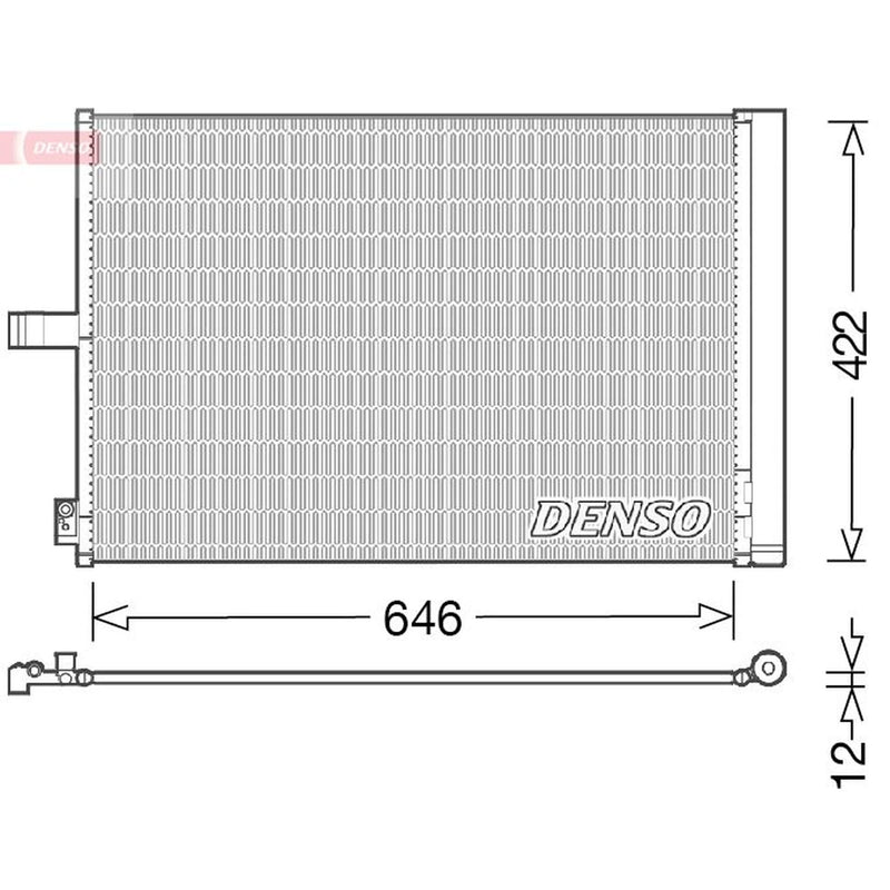 Denso Air Conditioning Condenser fits Mercedes-Benz Cls 2011-2017