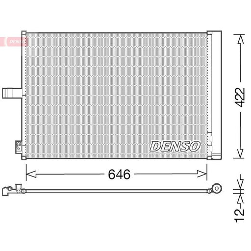 Denso Air Conditioning Condenser fits Mercedes-Benz Cls 2011-2017