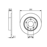 Bosch Front & Rear Brake Discs & Pads fits Mazda 3 2013-2019 1.5 1.6