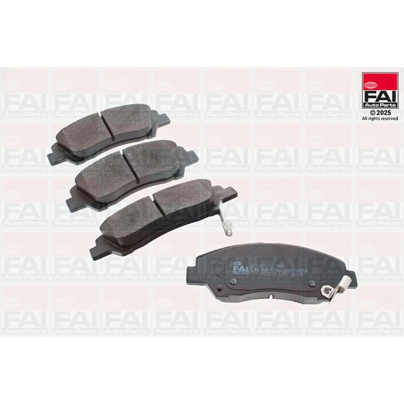 FAI Front Brake Pad Set fits Hyundai I10 II 2013-2019 1.0 1.2