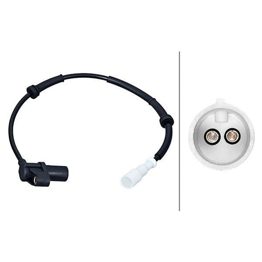 Hella ABS Wheel Speed Sensor Front fits Renault Kangoo 1997-2018