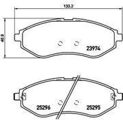 Mintex Front Brake Pad Set fits Chevrolet Aveo / Kalos 2003-2013 1.2 1.4
