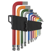 Sealey Premier Premier Jumbo Colour-Coded Anti-Slip Ball-End Hex Key Set 13pc Sealey Premier - Dynamic Drive