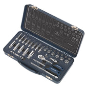 Sealey Socket Set 32pc 1/4"Sq Drive Lock-Onï 6pt Metric AK27480 Sealey - Dynamic Drive