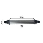Mahle Intercooler (Charge Air Cooler) fits Ford Fiesta VI 2013-2017 1.6