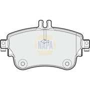 NAPA Front Brake Pad Set fits Mercedes-Benz A-Class 2012-2018