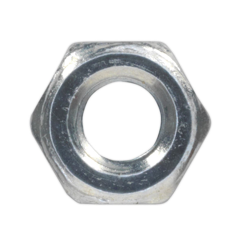 Sealey Steel Nut M4 Zinc DIN 934 Pack of 100 SN4 Sealey  - Dynamic Drive