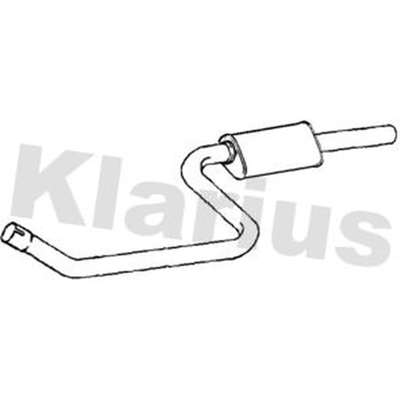Klarius Box With Centre Pipe Centre fits BMW 1 Sports Hatch 2011-2015