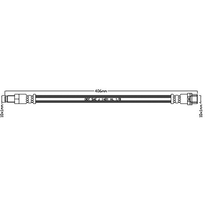 Juratek Brake Hydraulic Hose Line Right JBH1272