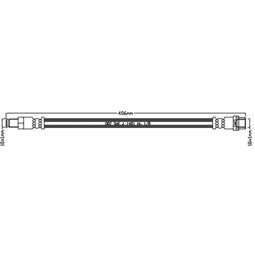 Juratek Brake Hydraulic Hose Line Right JBH1272