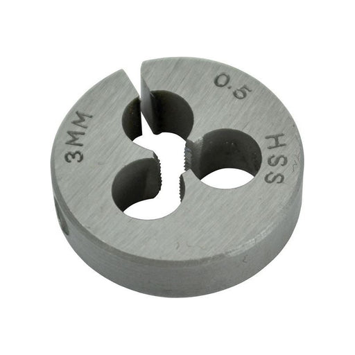 Faithfull HSS Straight Flute Split Die M3 x 0.5, 13/16in OD Faithfull - Dynamic Drive