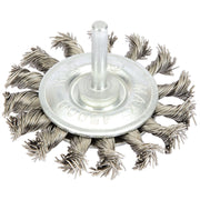 Draper Steel Twist-Knot Wire Wheel Brush, 75mm 41434 Draper - Dynamic Drive